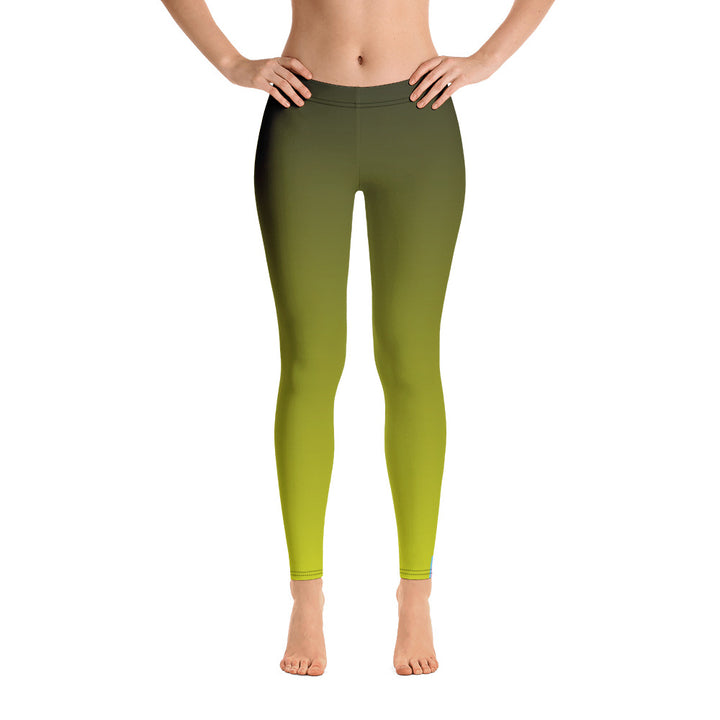Trans Pride Flash Fade To Lime Leggings Leggings The Rainbow Stores