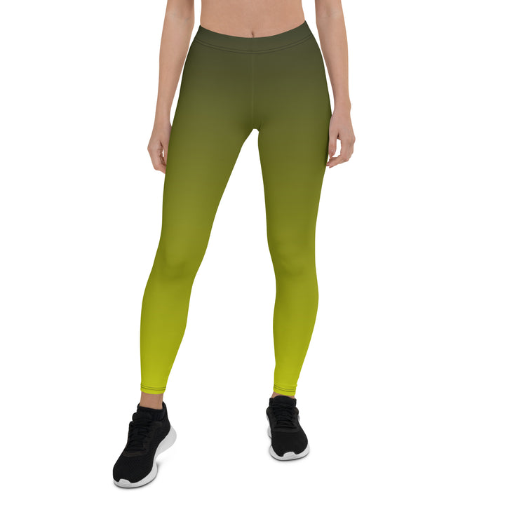 Lesbian Pride Flag Fade To Lime Leggings Leggings The Rainbow Stores