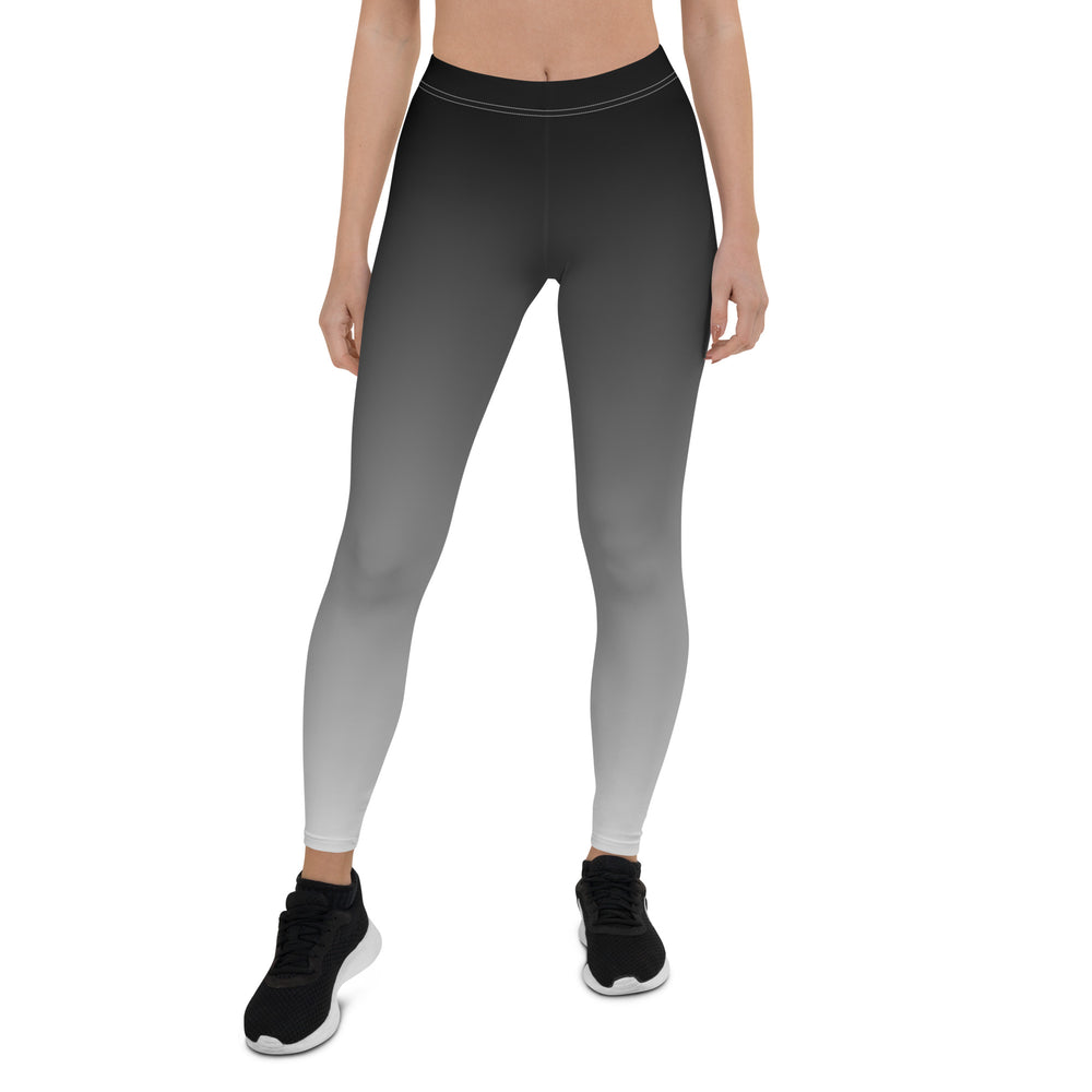 Aromantic Pride Flash Fade To Grey Leggings Leggings The Rainbow Stores