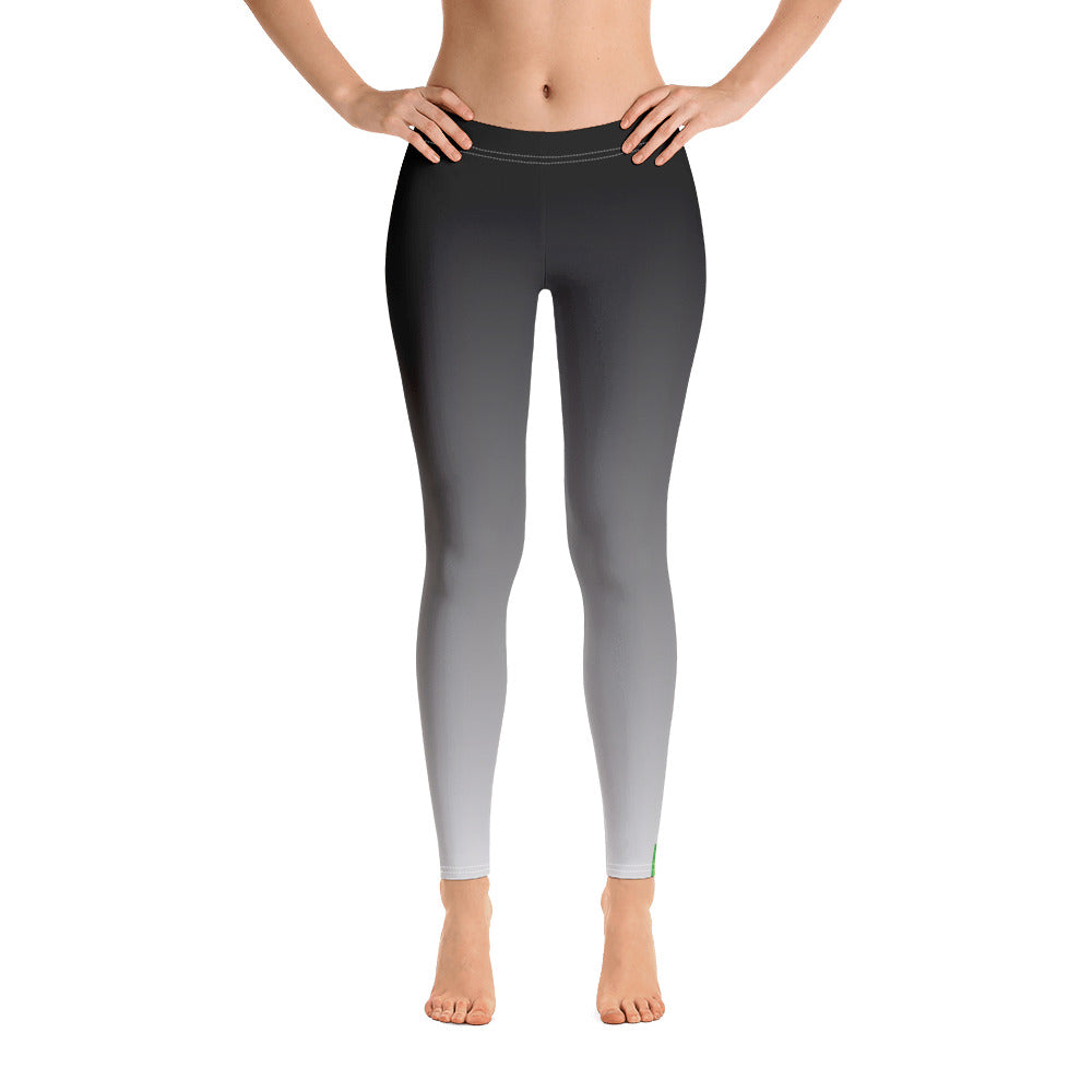Aromantic Pride Flash Fade To Grey Leggings Leggings The Rainbow Stores