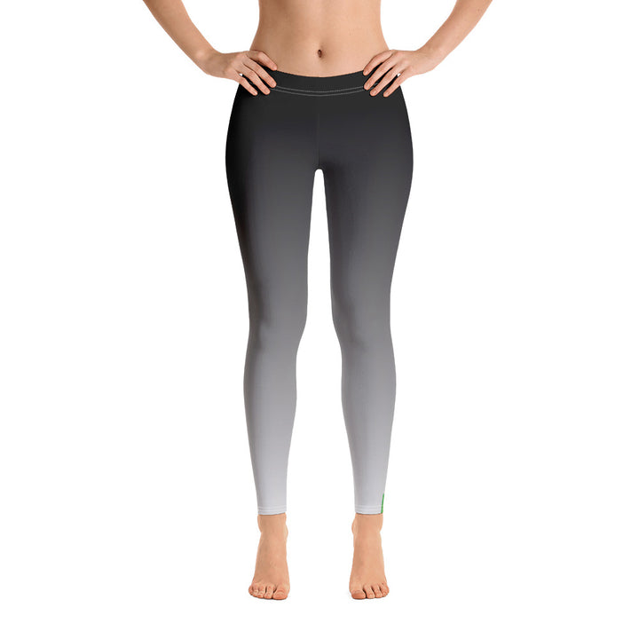 Aromantic Pride Flash Fade To Grey Leggings Leggings The Rainbow Stores