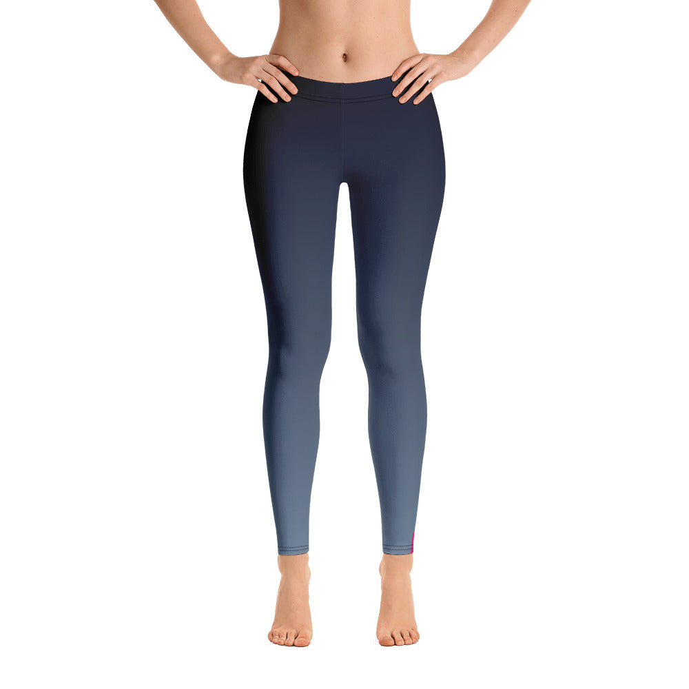 Bisexual Pride Flash Fade To Blue Leggings Leggings The Rainbow Stores