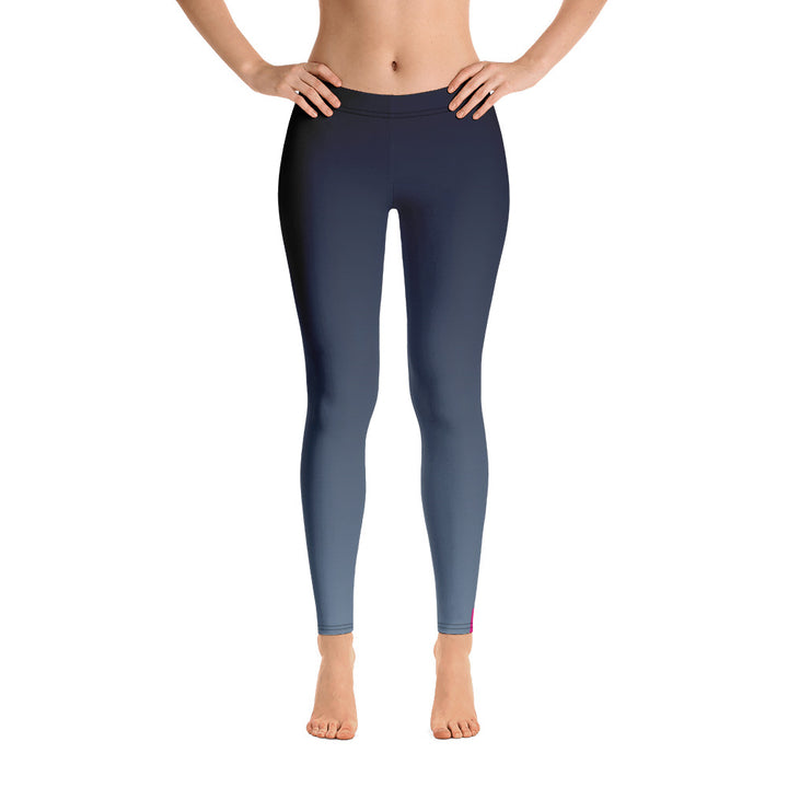 Bisexual Pride Flash Fade To Blue Leggings Leggings The Rainbow Stores