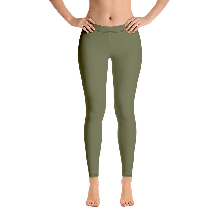 Bisexual Pride Flash Olive Leggings Leggings The Rainbow Stores