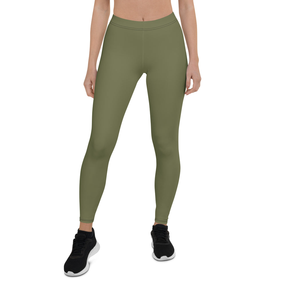 Aromantic Pride Flash Olive Leggings Leggings The Rainbow Stores