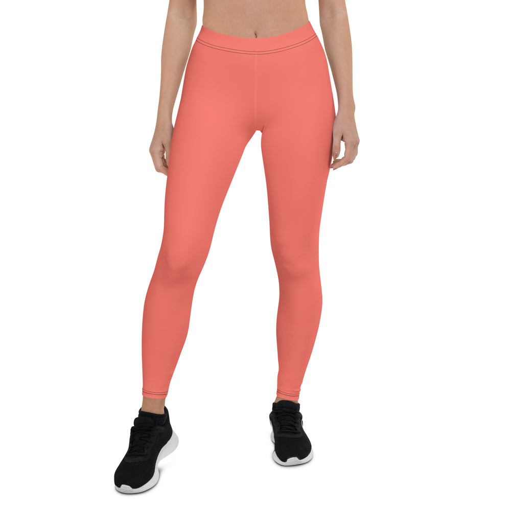 Lesbian Pride Flash Peach Leggings Leggings The Rainbow Stores