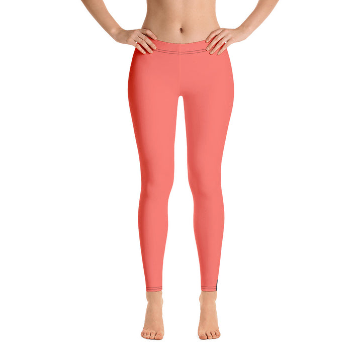 Asexual Pride Flash Peach Leggings Leggings The Rainbow Stores