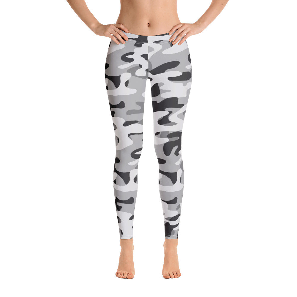 Agender Pride Flash Grey Camo Leggings Leggings The Rainbow Stores