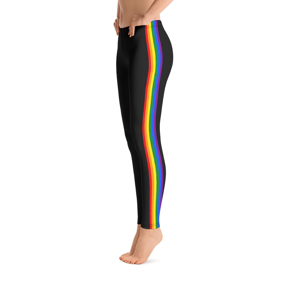 Rainbow print leggings hot sale