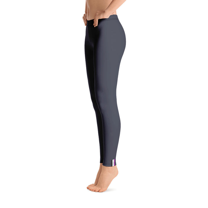 Asexual Pride Flash Blue Leggings Leggings The Rainbow Stores