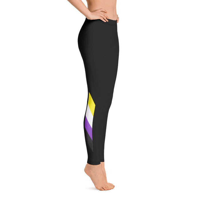 Non-Binary Pride Flag Leggings Leggings The Rainbow Stores
