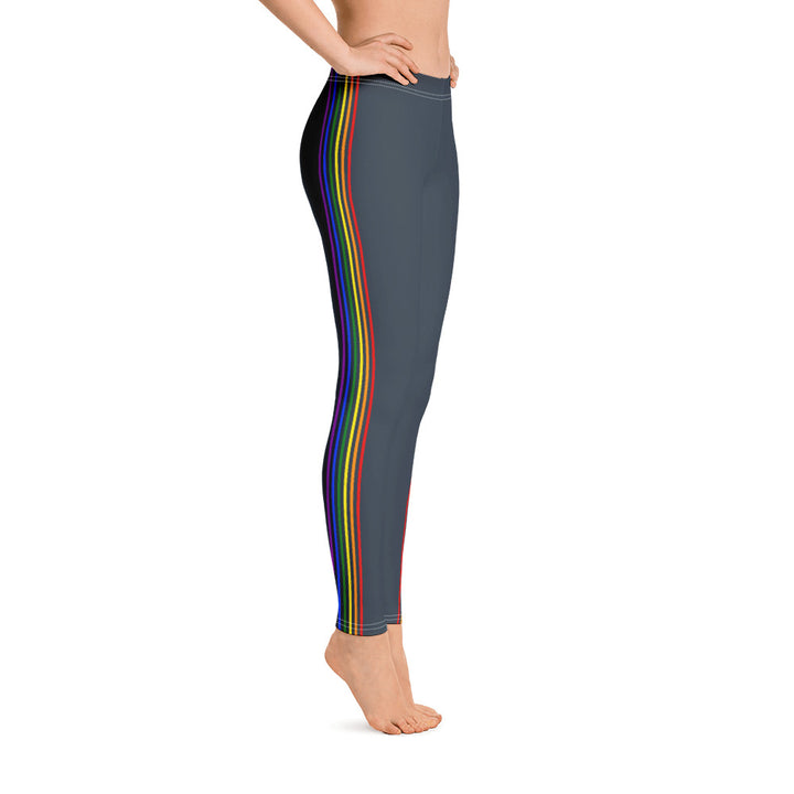 Rainbow Pride Flag Separated Stripe Leggings Leggings The Rainbow Stores