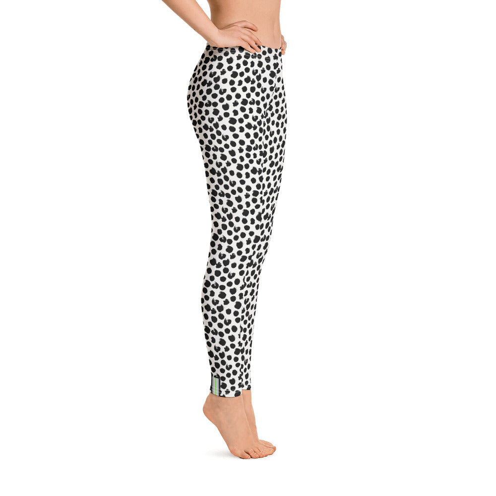 Agender Pride Flash Dotted Leggings Leggings The Rainbow Stores