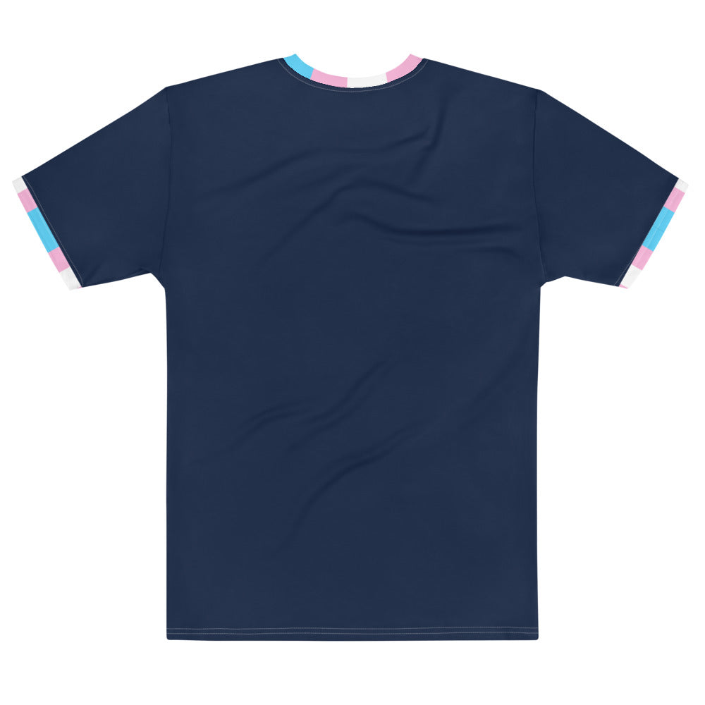 Trans Pride Flag Trim T-shirt AOP T-shirts The Rainbow Stores
