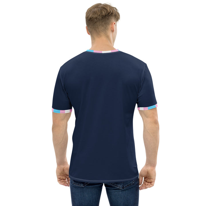 Trans Pride Flag Trim T-shirt AOP T-shirts The Rainbow Stores