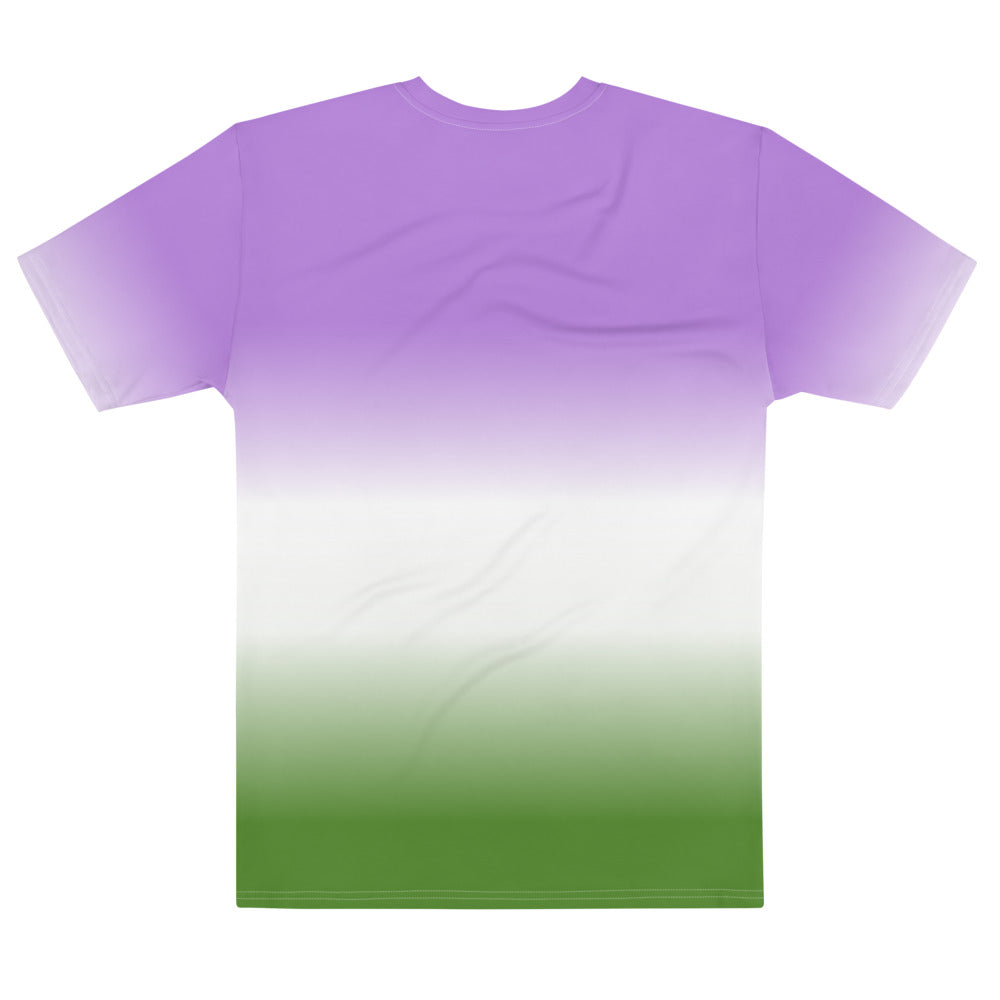 Genderqueer Ombre Pride Flag T-shirt AOP T-shirts The Rainbow Stores