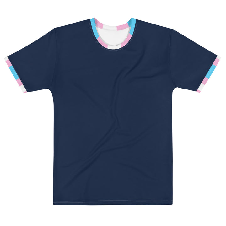 Trans Pride Flag Trim T-shirt AOP T-shirts The Rainbow Stores