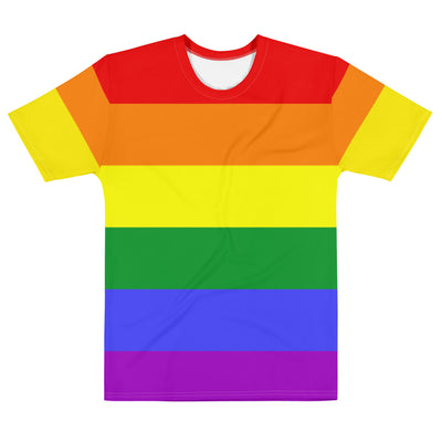 Classic Rainbow Pride Flag T-shirt AOP T-shirts The Rainbow Stores