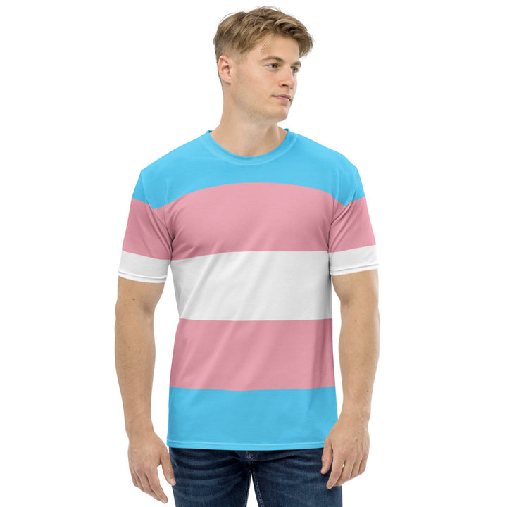 Trans Pride Flag T-shirt AOP T-shirts The Rainbow Stores