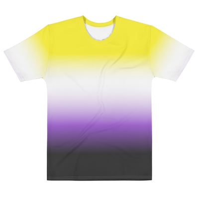 Non-Binary Ombre Pride Flag T-shirt AOP T-shirts The Rainbow Stores