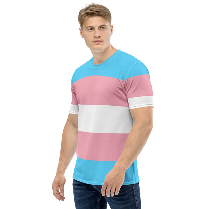 Trans Pride Flag T-shirt AOP T-shirts The Rainbow Stores