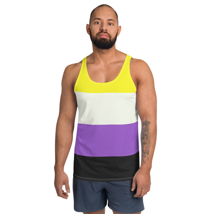 Non-Binary Pride Flag Vest Vests and Tank Tops The Rainbow Stores