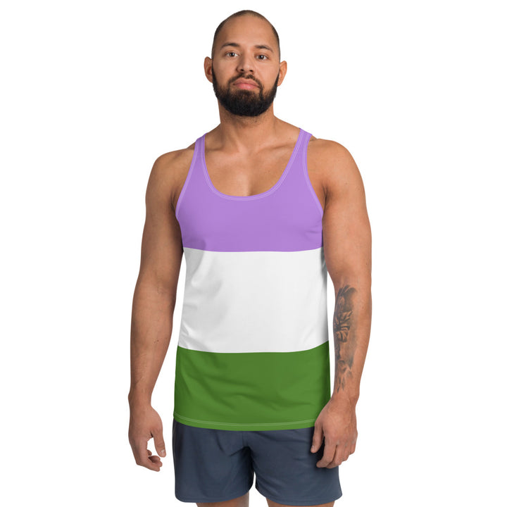 Genderqueer Pride Flag Vest Vests and Tank Tops The Rainbow Stores