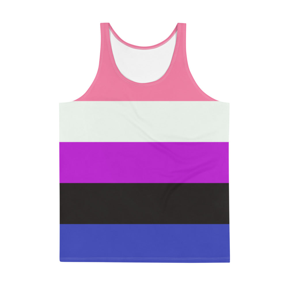 Gender Fluid Pride Flag Vest Vests and Tank Tops The Rainbow Stores