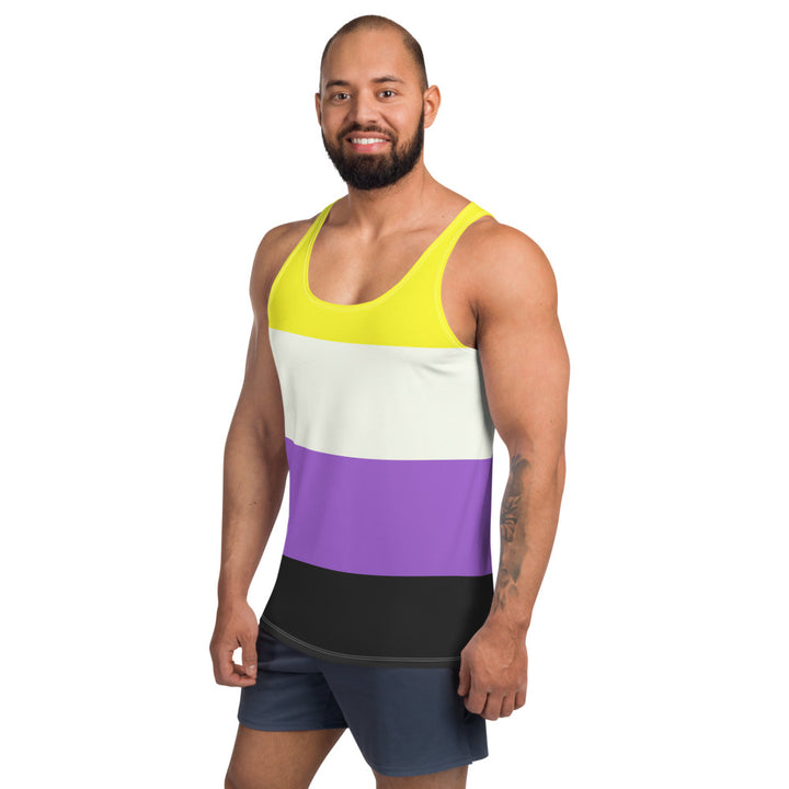 Non-Binary Pride Flag Vest Vests and Tank Tops The Rainbow Stores