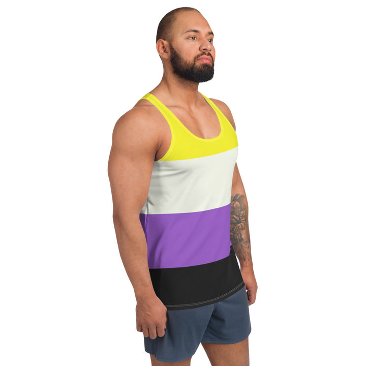 Non-Binary Pride Flag Vest Vests and Tank Tops The Rainbow Stores