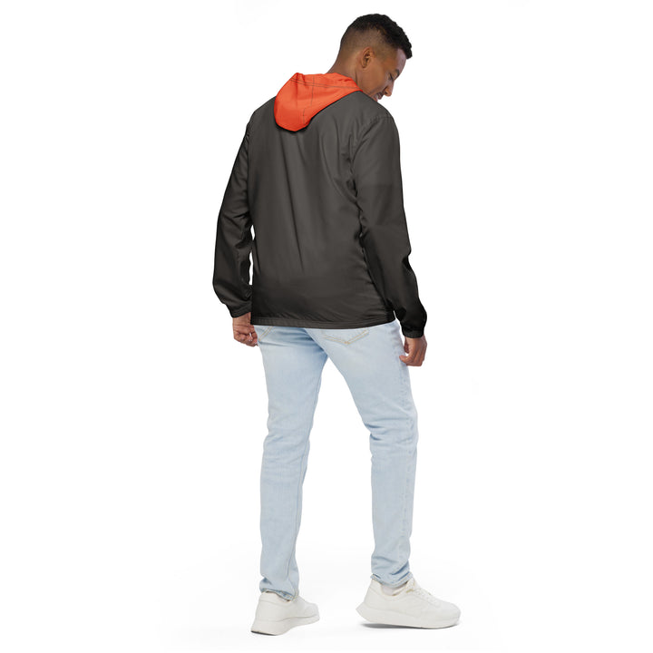 Olive With Orange Hood Windbreaker Windbreaker The Rainbow Stores
