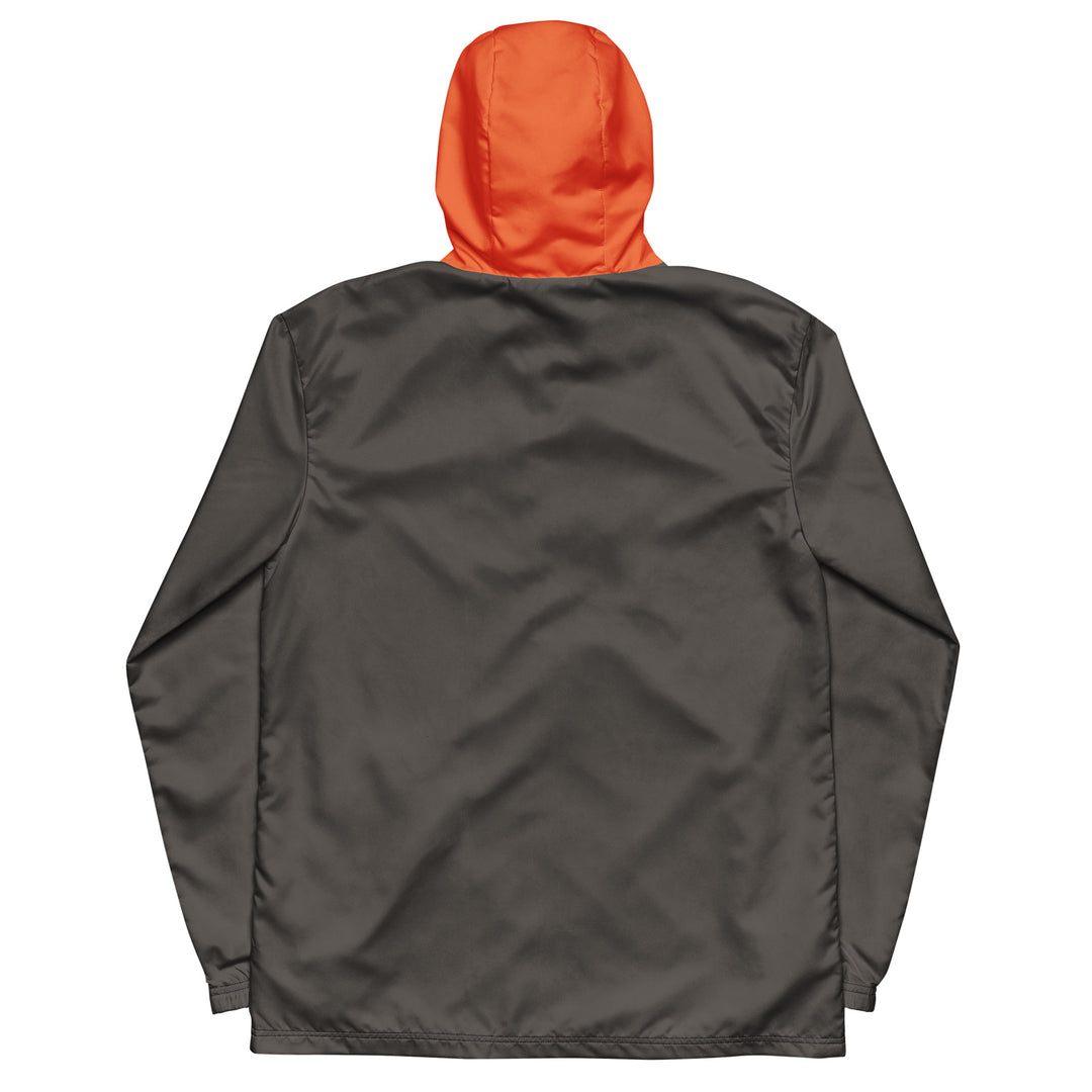 Olive With Orange Hood Windbreaker Windbreaker The Rainbow Stores