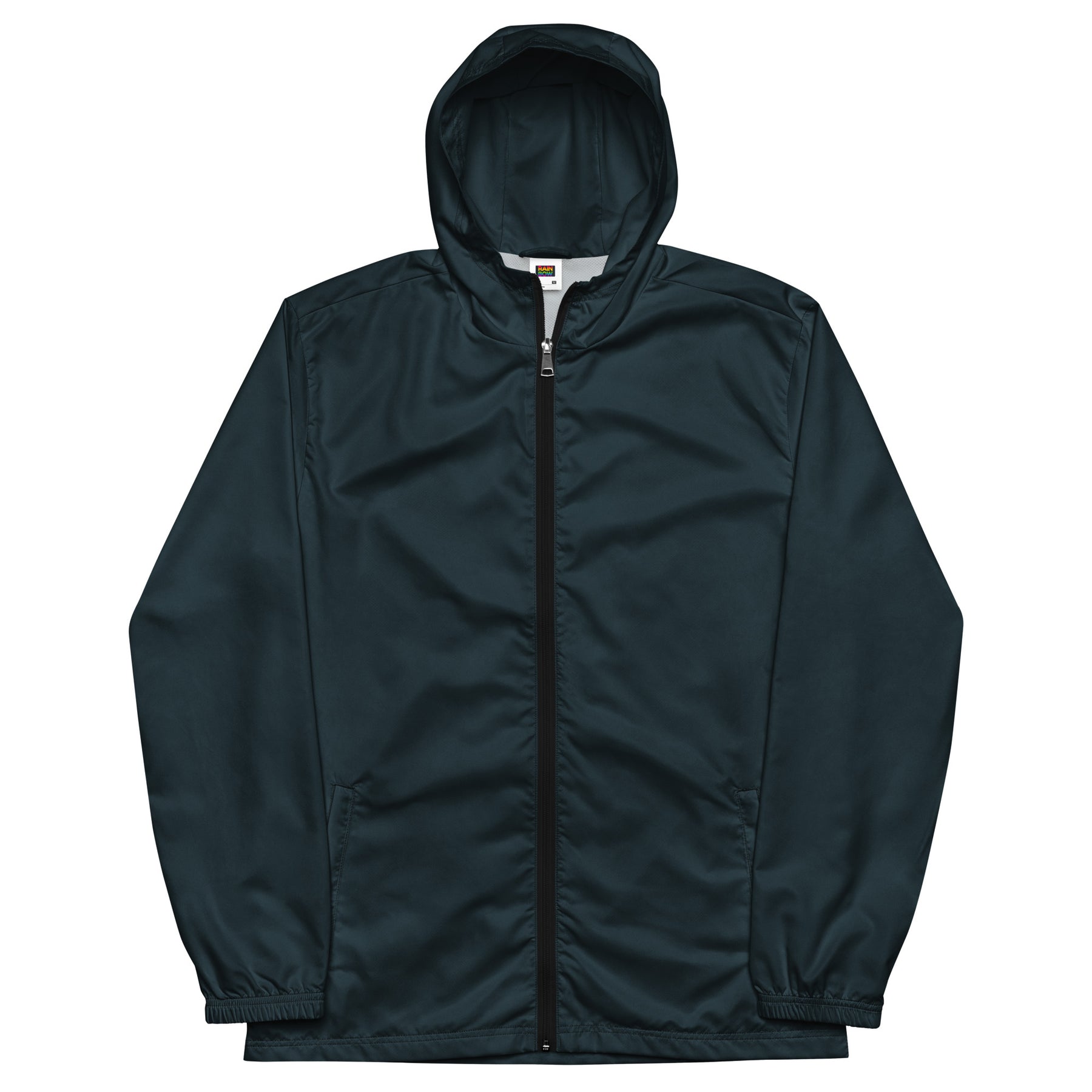 Midnight Blue Windbreaker With Non Binary Pride Inside
