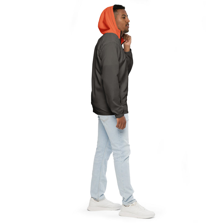 Olive With Orange Hood Windbreaker Windbreaker The Rainbow Stores