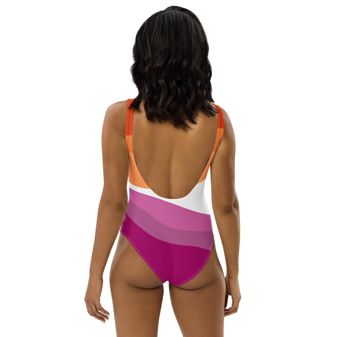 Fluid Lesbian Colours One-Piece Swimsuit Swimwear The Rainbow Stores