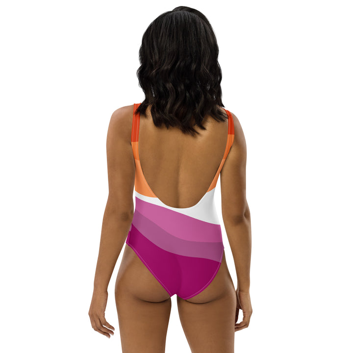Fluid Lesbian Colours One-Piece Swimsuit Swimwear The Rainbow Stores