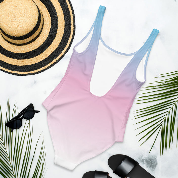 Trans Graduated Colour One-Piece Swimsuit Swimwear The Rainbow Stores
