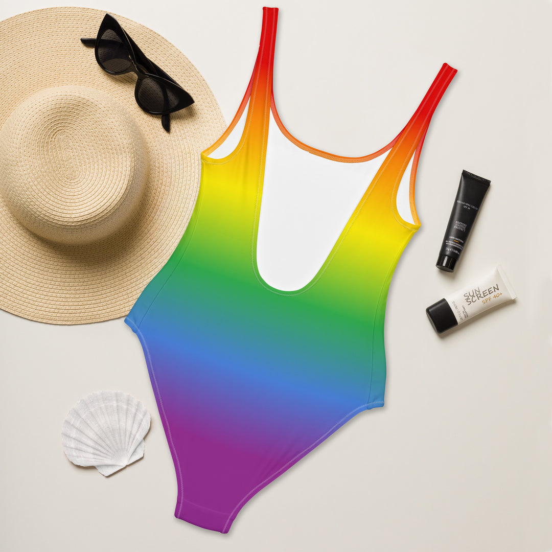 Rainbow Graduated Colour One-Piece Swimsuit Swimwear The Rainbow Stores