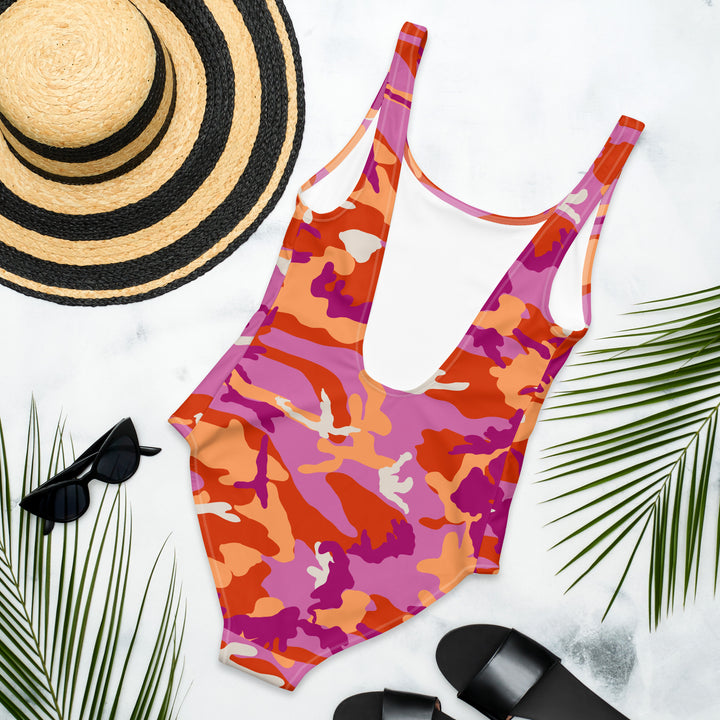 Lesbian Camo One-Piece Swimsuit Swimwear The Rainbow Stores