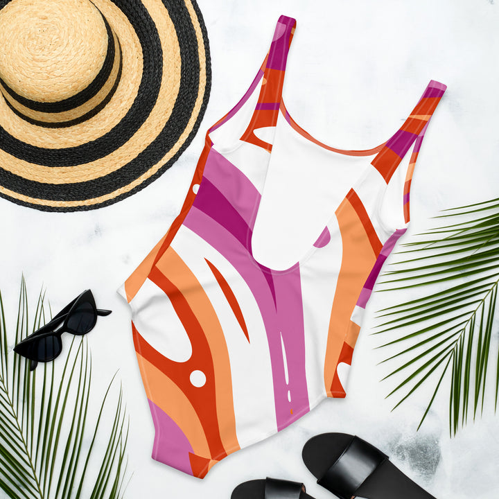 Lesbian Abstract One-Piece Swimsuit Swimwear The Rainbow Stores