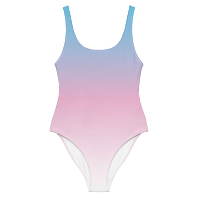 Trans Graduated Colour One-Piece Swimsuit Swimwear The Rainbow Stores