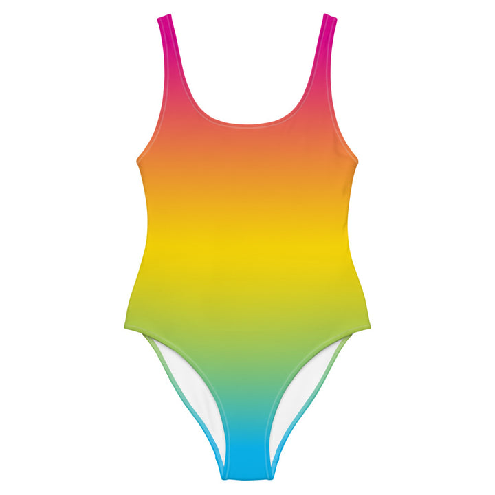 Pansexual Graduated Colour One-Piece Swimsuit Swimwear The Rainbow Stores