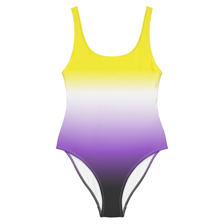 Non Binary Graduated Colours One-Piece Swimsuit Swimwear The Rainbow Stores