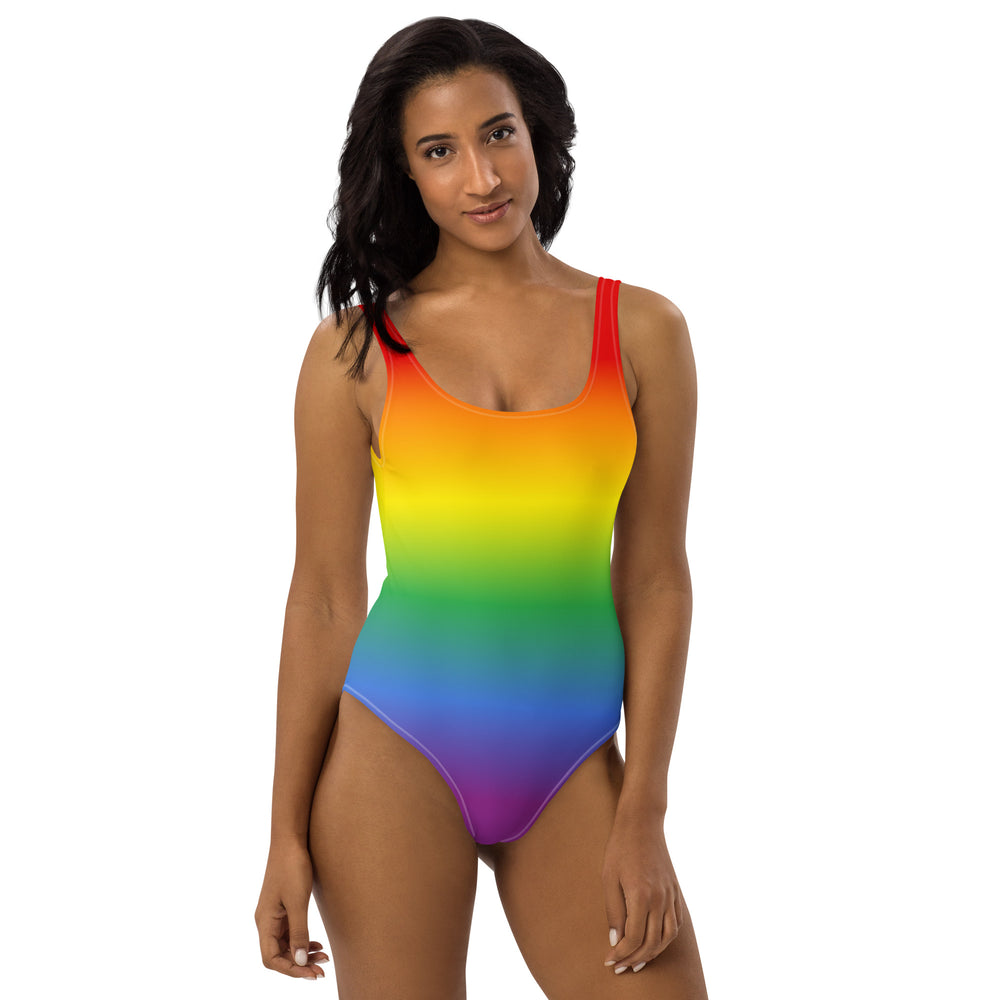 Rainbow Graduated Colour One-Piece Swimsuit Swimwear The Rainbow Stores