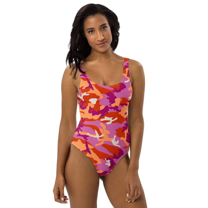 Lesbian Camo One-Piece Swimsuit Swimwear The Rainbow Stores