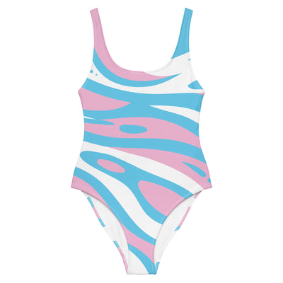 Abstract Trans One-Piece Swimsuit Swimwear The Rainbow Stores