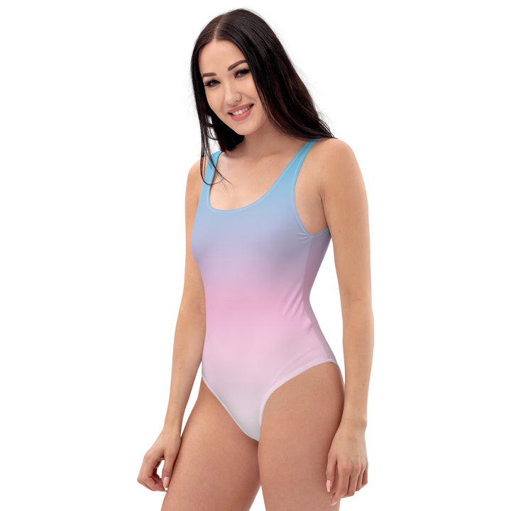 Trans Graduated Colour One-Piece Swimsuit Swimwear The Rainbow Stores