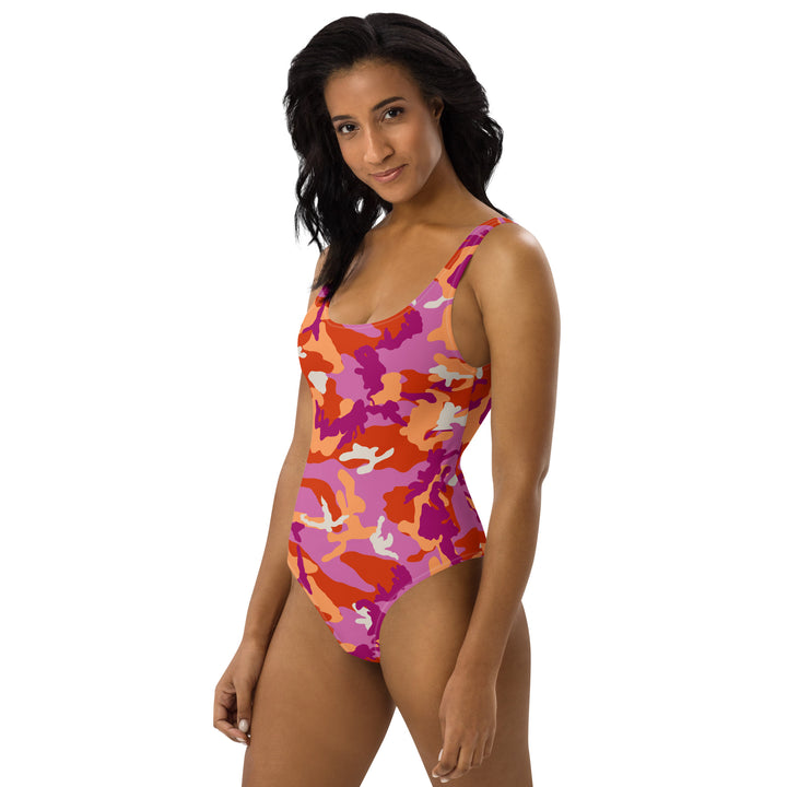 Lesbian Camo One-Piece Swimsuit Swimwear The Rainbow Stores