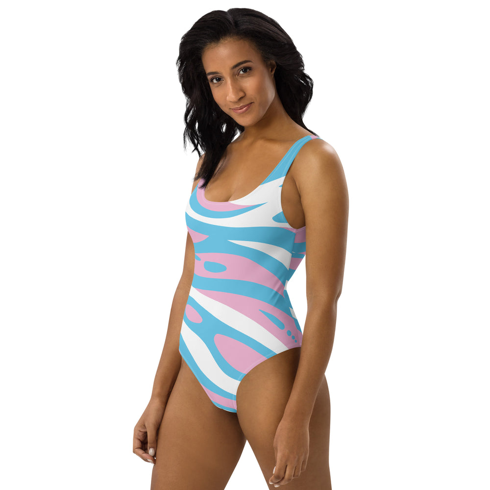 Abstract Trans One-Piece Swimsuit Swimwear The Rainbow Stores