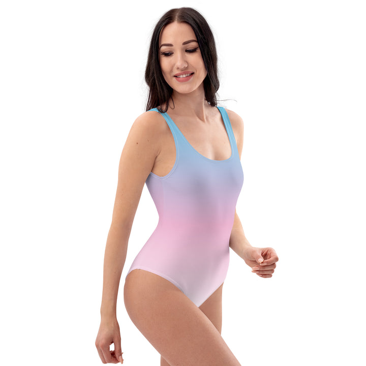 Trans Graduated Colour One-Piece Swimsuit Swimwear The Rainbow Stores